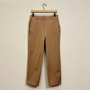 BODEN Kew Bi-Stretch Pants Brown High Rise Ankle Preppy Office City